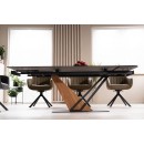 Стол обеденный SIGNAL GENESIS черный/ясень 160-220/90